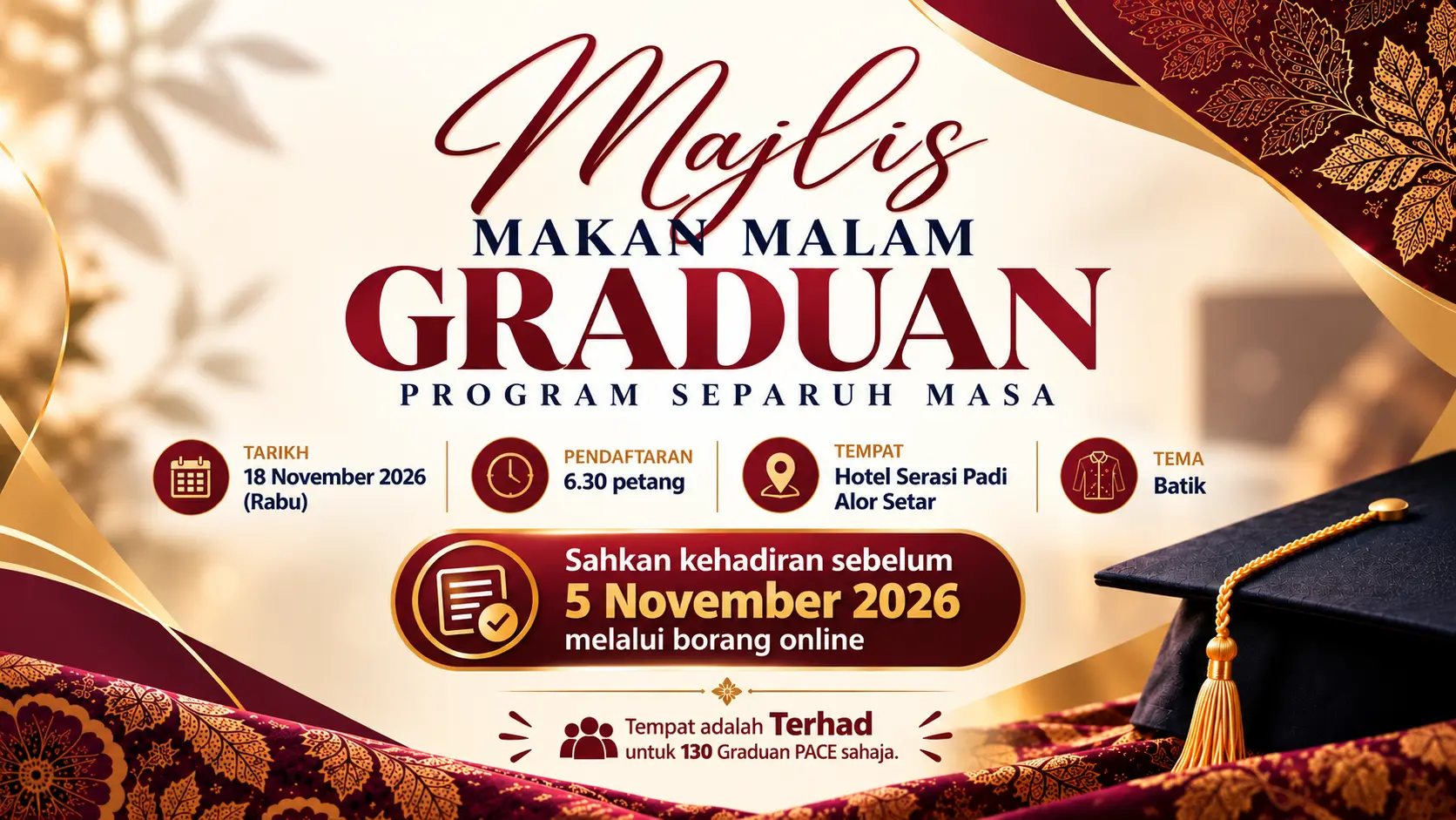 Majlis Makan Malam Graduan PACE-UUM